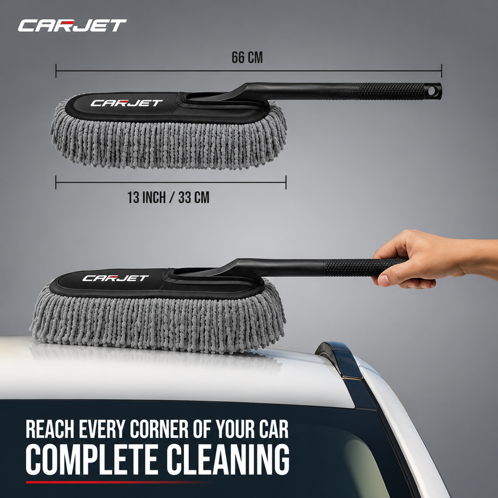 CARJET™ PRO Car Duster - Lint-Free & Scratch-Free Car Cleaner Brush with Long Handle