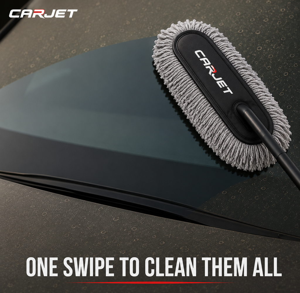 CARJET™ PRO Car Duster - Lint-Free & Scratch-Free Car Cleaner Brush with Long Handle