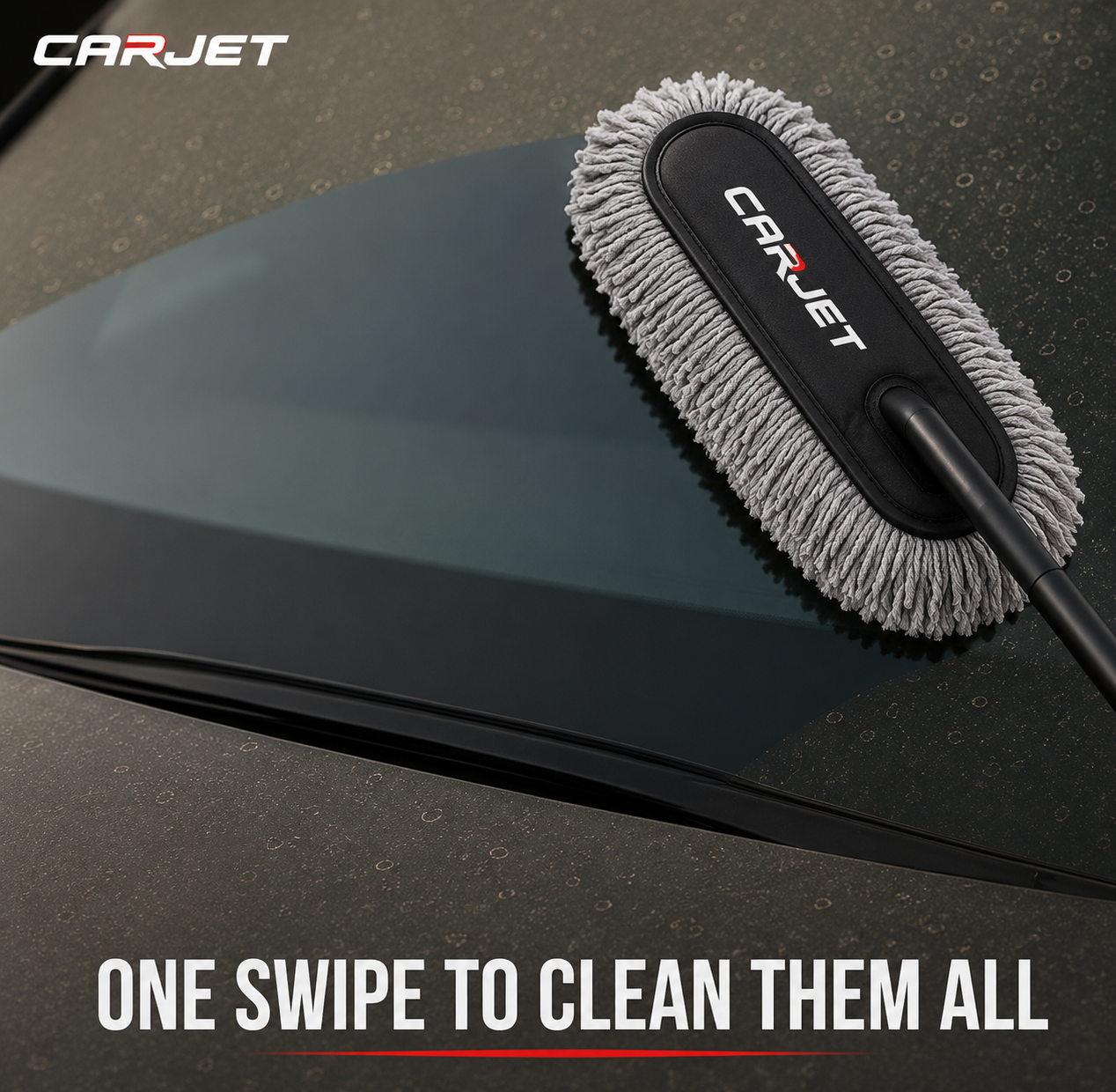 CARJET™ PRO Car Duster - Lint-Free & Scratch-Free Car Cleaner Brush with Long Handle